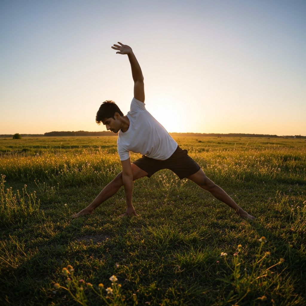 Gentle morning stretching routine